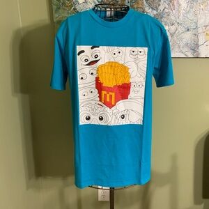 McDonald’s Lego fries graphic t-shirt in size L.